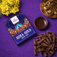 Aura Gold Dhoop Cone