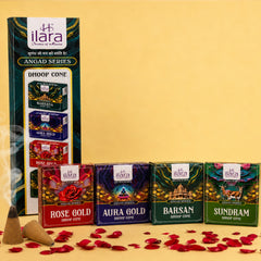 Ilara Angad Series Dhoop Cones – Premium Fragrance Combo Pack (4 Variants)