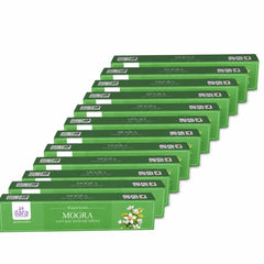 Mogra Premium Incense Sticks – 120 Sticks × Pack of 12 | Rich Jasmine Floral Fragrance Agarbatti | 1 Big Box