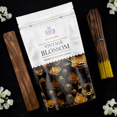 Vintage Blossom Premium Incense Sticks – Luxurious Floral Fragrance Pouch