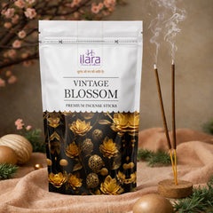 Vintage Blossom Premium Incense Sticks – Luxurious Floral Fragrance Pouch
