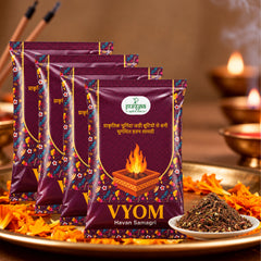 VYOM Hawan Samagri 250 g Each | Pack of 4 | Total 1 kg | Traditional Havan & Pooja Samagri