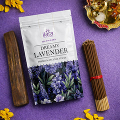 Dreamy Lavender Premium Incense Sticks Pouch – Soothing Floral Lavender Fragrance for Meditation, Relaxation & Daily Pooja