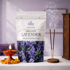 Dreamy Lavender Premium Incense Sticks Pouch – Soothing Floral Lavender Fragrance for Meditation, Relaxation & Daily Pooja