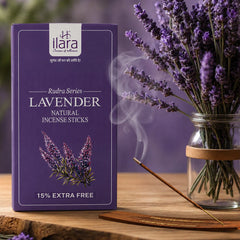 Lavender Premium Incense Sticks – 120 Sticks × Pack of 12 | Soothing Floral Fragrance Agarbatti | 1 Big Box