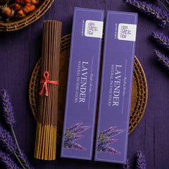 Lavender Premium Incense Sticks – 120 Sticks × Pack of 12 | Soothing Floral Fragrance Agarbatti | 1 Big Box