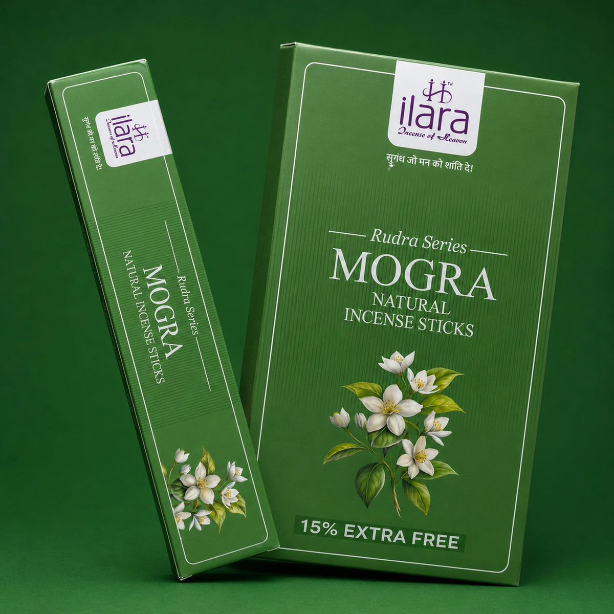 Mogra Premium Incense Sticks – 120 Sticks × Pack of 12 | Rich Jasmine Floral Fragrance Agarbatti | 1 Big Box