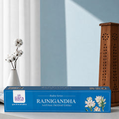 Rajnigandha Premium Incense Sticks – 120 Sticks × Pack of 12 | Tuberose Floral Fragrance