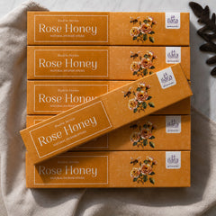 Rose Honey Premium Incense Sticks 100g | Sweet Rose & Honey Fragrance Agarbatti | Long-Lasting Floral Aroma for Pooja, Meditation, Prayer & Home Fragrance