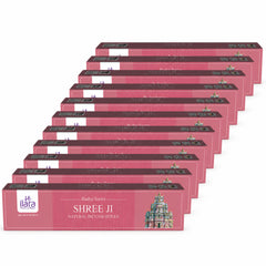 Shree Ji Premium Incense Sticks – 120 Sticks × Pack of 12 | Long-Lasting Divine Fragrance Agarbatti for Pooja, Meditation & Home