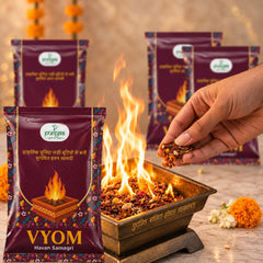 VYOM Hawan Samagri 250 g Each | Pack of 4 | Total 1 kg | Traditional Havan & Pooja Samagri