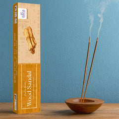 Wood Sandal Premium Incense Sticks – 100g Pack | Rich Sandalwood Fragrance | Long-Lasting Soothing Aroma | Premium Agarbatti for Pooja, Meditation & Home Fragrance