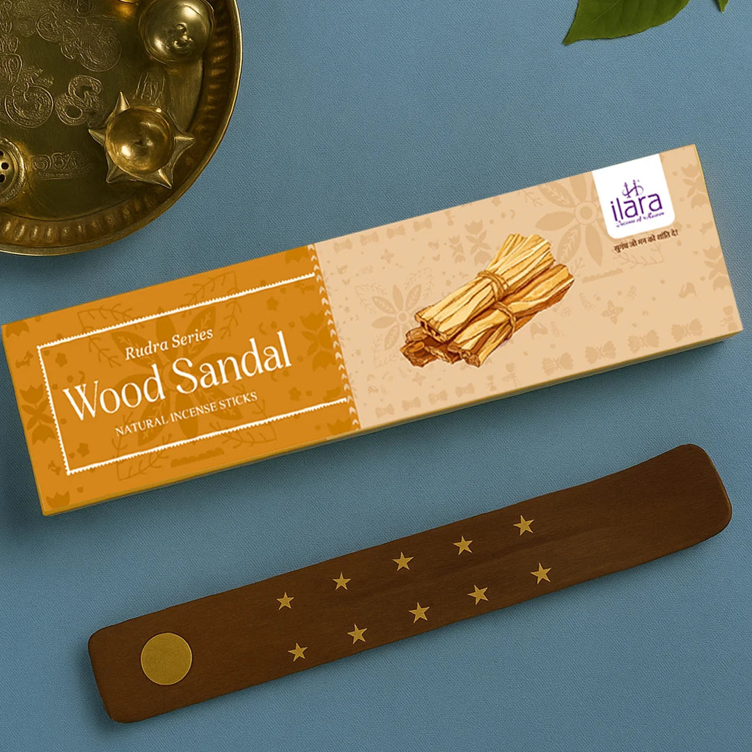 Wood Sandal Premium Incense Sticks – 100g Pack | Rich Sandalwood Fragrance | Long-Lasting Soothing Aroma | Premium Agarbatti for Pooja, Meditation & Home Fragrance