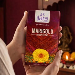 Mari Gold Dhoop Sticks – Premium Floral Fragrance | Long-Lasting Aromatic Dhoop for Pooja, Meditation & Home
