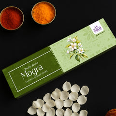 Mogra Premium Incense Sticks – 100g Pack | Rich Floral Jasmine Fragrance for Pooja, Meditation & Home Fragrance